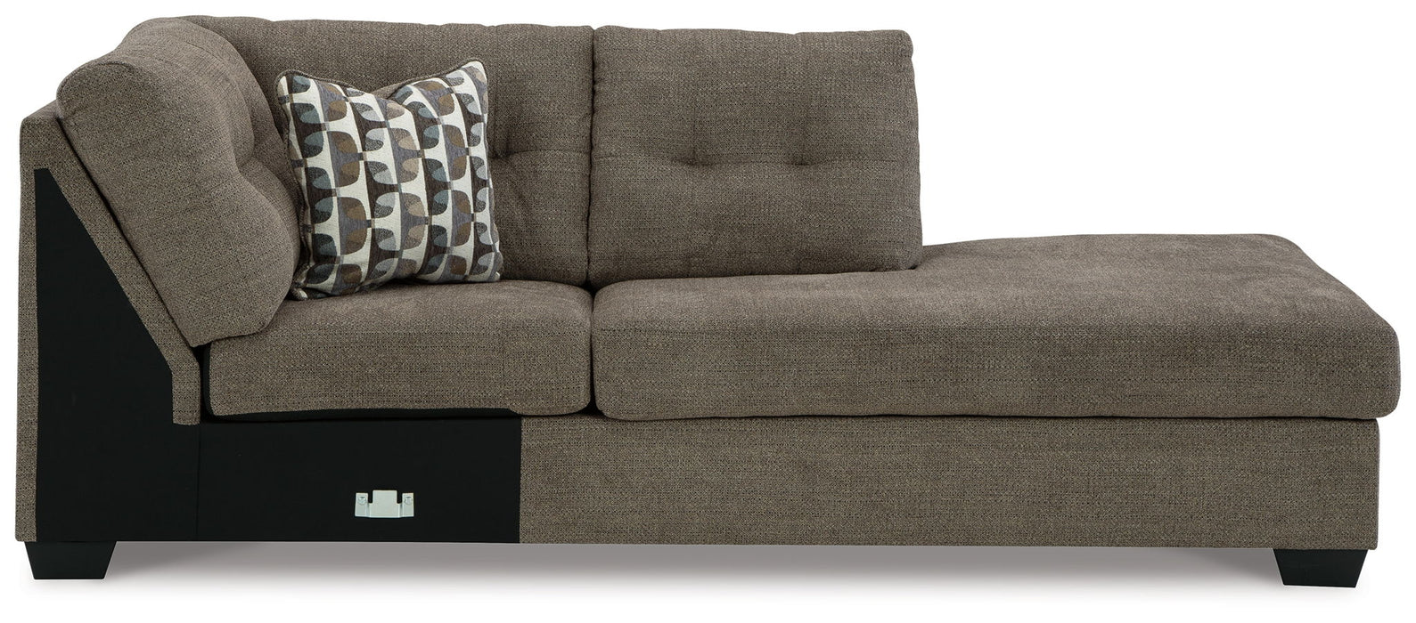 Mahoney - Raf Corner Chaise - Chocolate - Simple Home Plus