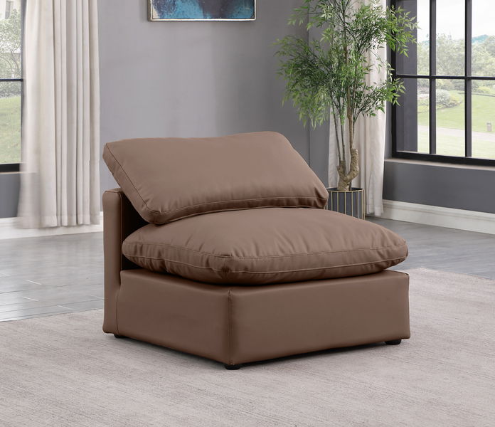 Indulge - Faux Leather Armless Chair