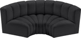 Arc - Faux Leather 3 Piece Modular U-Shaped Sofa - Simple Home Plus