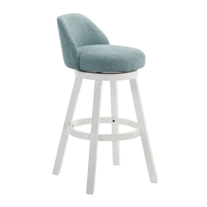 Erika - Modern Transitional Swivel Wood Bar Height Kitchen Bar Stool - Simple Home Plus
