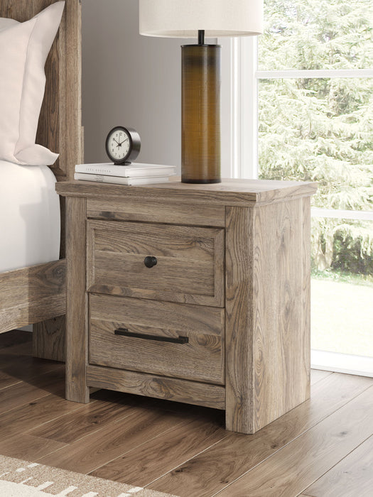 Rusticott - Two Drawer Night Stand - Brown - Simple Home Plus