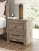 Rusticott - Two Drawer Night Stand - Brown - Simple Home Plus