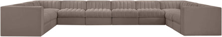 Rummi - Velvet Performance Fabric Upholstered 10 Piece Modular Sectional - Simple Home Plus