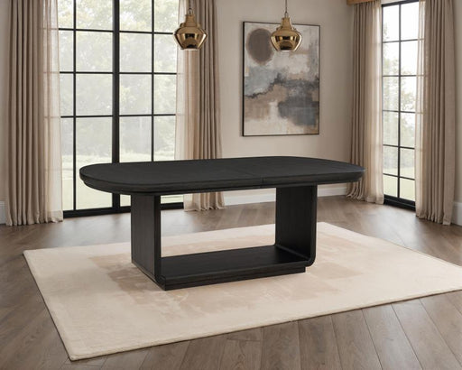 Leandro - 78" Extension Dining Room Table - Burnished Black - Simple Home Plus