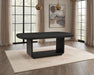 Leandro - 78" Extension Dining Room Table - Burnished Black - Simple Home Plus