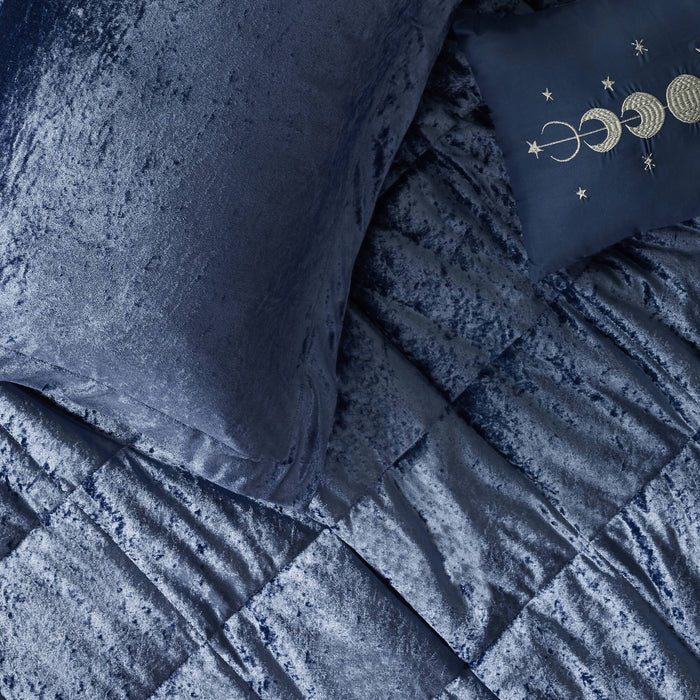 Felicia - Comforter Set - Navy - Simple Home Plus