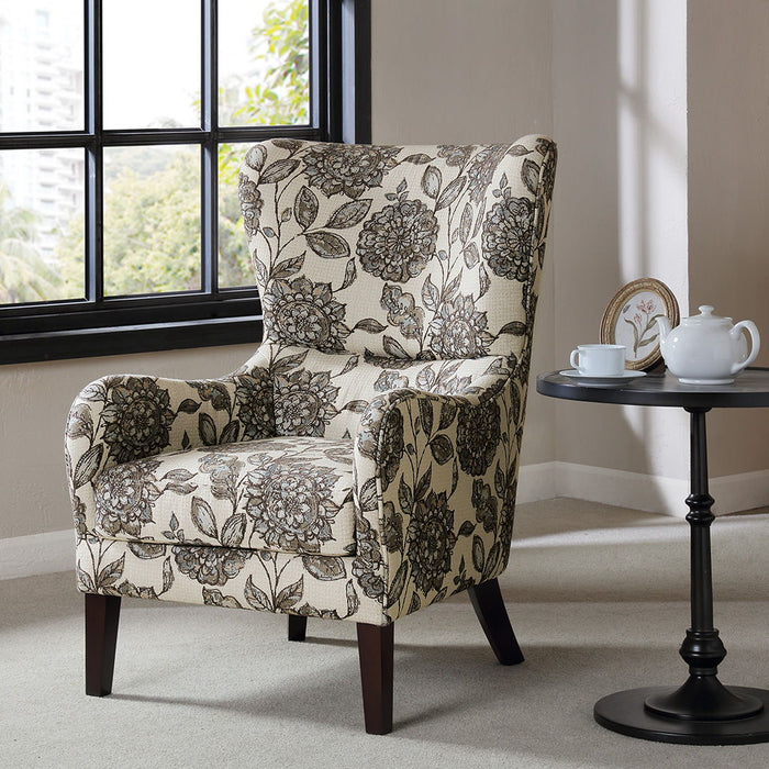 Arianna - Swoop Wing Chair - Multi - Simple Home Plus