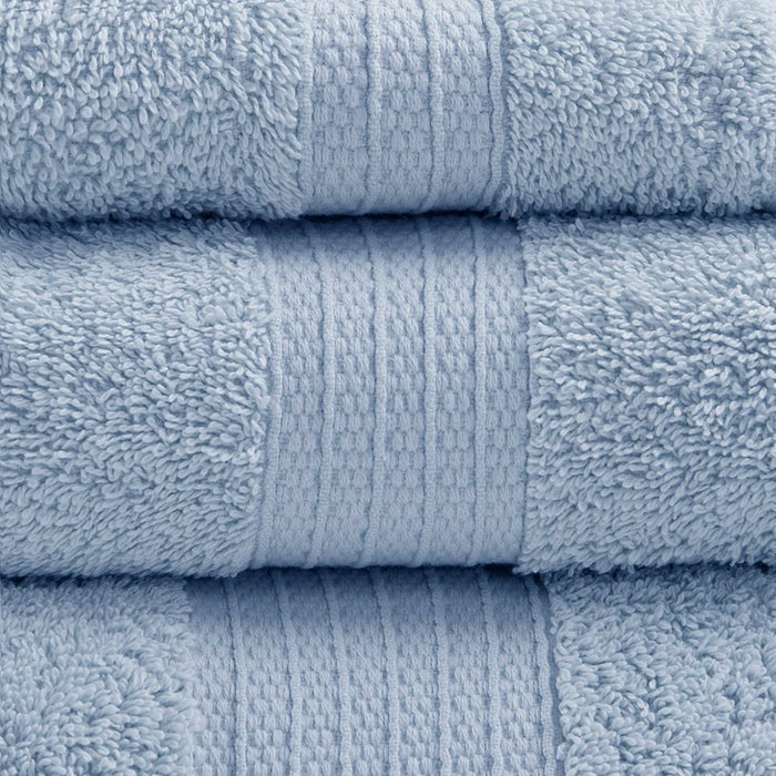 Organic - 6 Piece Towel Set - Blue - Simple Home Plus