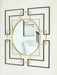 Oceanal - Black / Gold Finish - Accent Mirror - Simple Home Plus