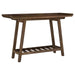 Ornelas - Console Table With Slatted Shelf - Mango Brown - Simple Home Plus