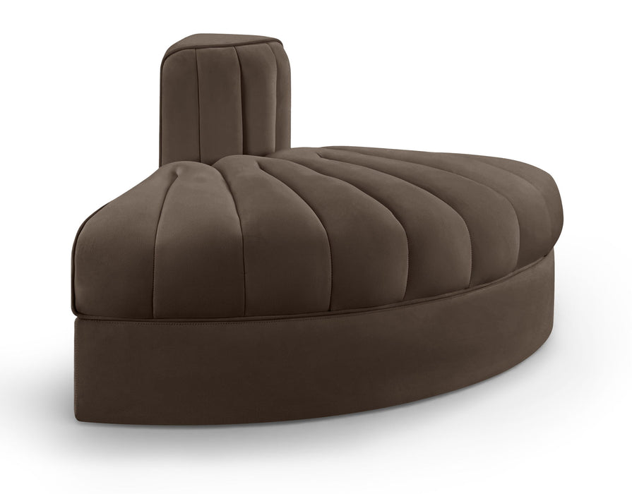 Rummi - Velvet Performance Fabric Upholstered Modular Chair - Simple Home Plus