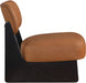 Vetra - Vegan Leather Upholstered Accent Chair With Black Base - Simple Home Plus