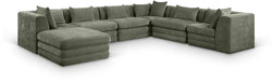 Stellar - 7 Piece Chenille Fabric Upholstered Modular Sectional - Simple Home Plus