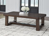 Breckington - Dark Brown - Rectangular Cocktail Table - Simple Home Plus