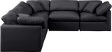 Indulge - Faux Leather 5 Piece Modular Corner Sectional - Simple Home Plus