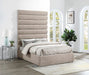 Adam - Chenille Fabric Bed With 89" Headboard - Simple Home Plus