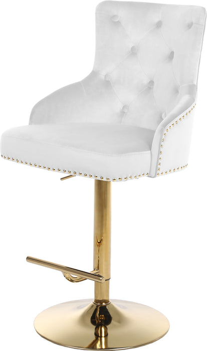 Claude - Adjustable Stool with Gold Base - Simple Home Plus