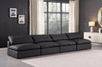 Comfy - Faux Leather Modular Armless Sofa 4 Seats - Simple Home Plus