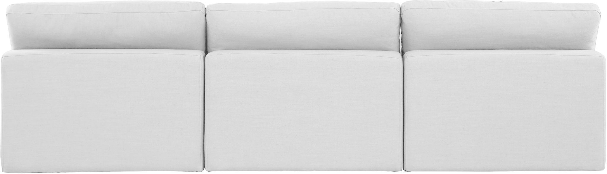 Comfy - Linen Modular Armless Sofa 3 Seats - Simple Home Plus