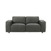 Clayton - Leather Loveseat With Track Arms - Simple Home Plus