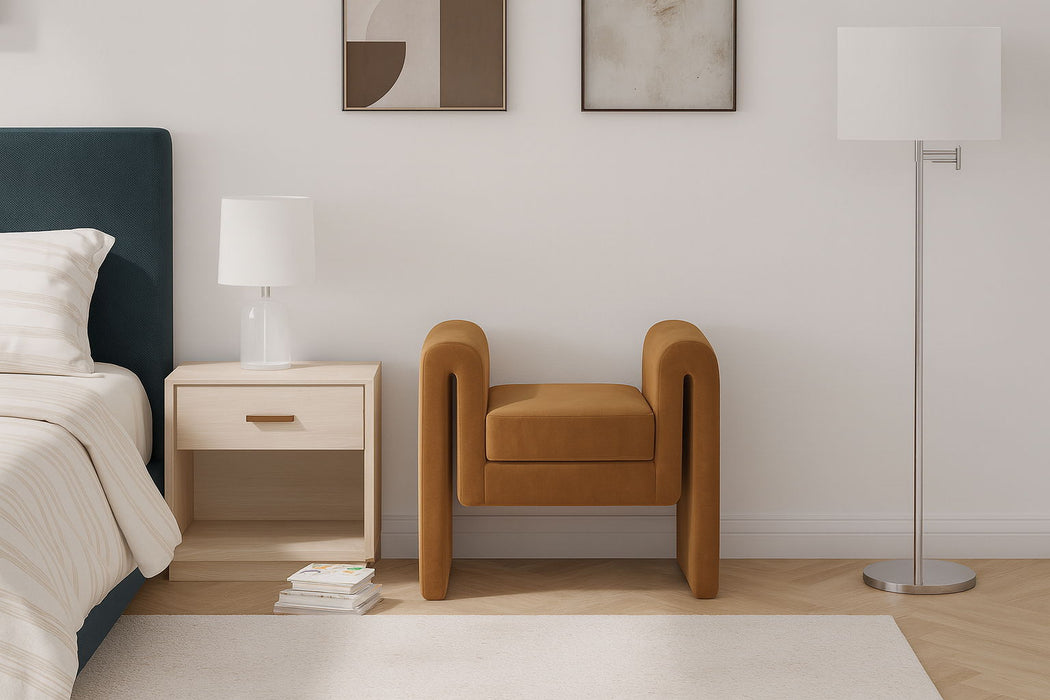 Sloan - Velvet Bench - Simple Home Plus