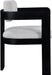 Sacha - Linen Dining Chair With Black Base (Set of 2) - Simple Home Plus
