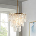 Isla - Capiz Chandelier - White - Simple Home Plus