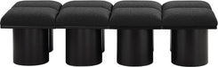 Pavilion - 8 Piece Modular Bench With Black Base - Simple Home Plus