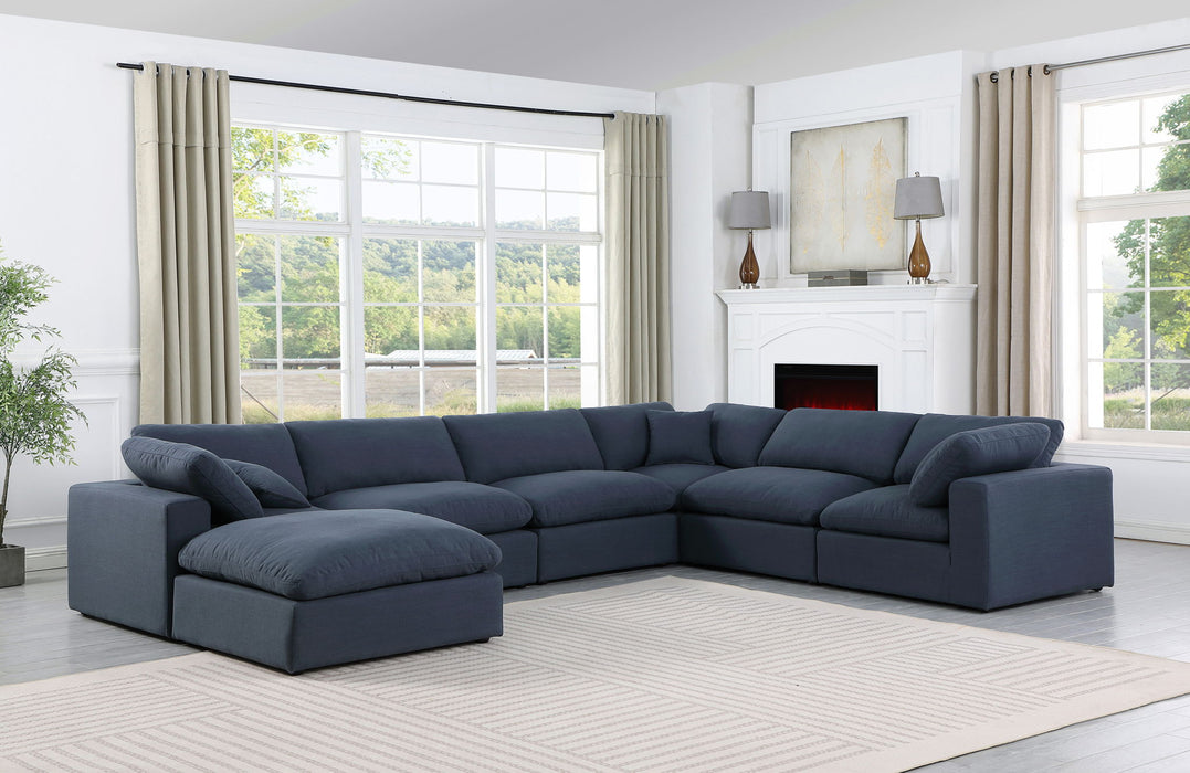 Comfy - 7 Piece Linen Modular Sectional With Chaise - Simple Home Plus