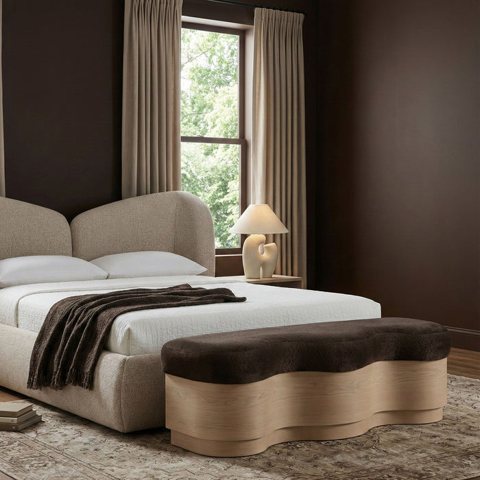 Savoy - Bench With Gold Base - Simple Home Plus