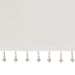 Emilia - Lightweight Valance With Beads - White - Simple Home Plus