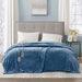 Heated Plush - Blanket - Sapphire Blue - Simple Home Plus