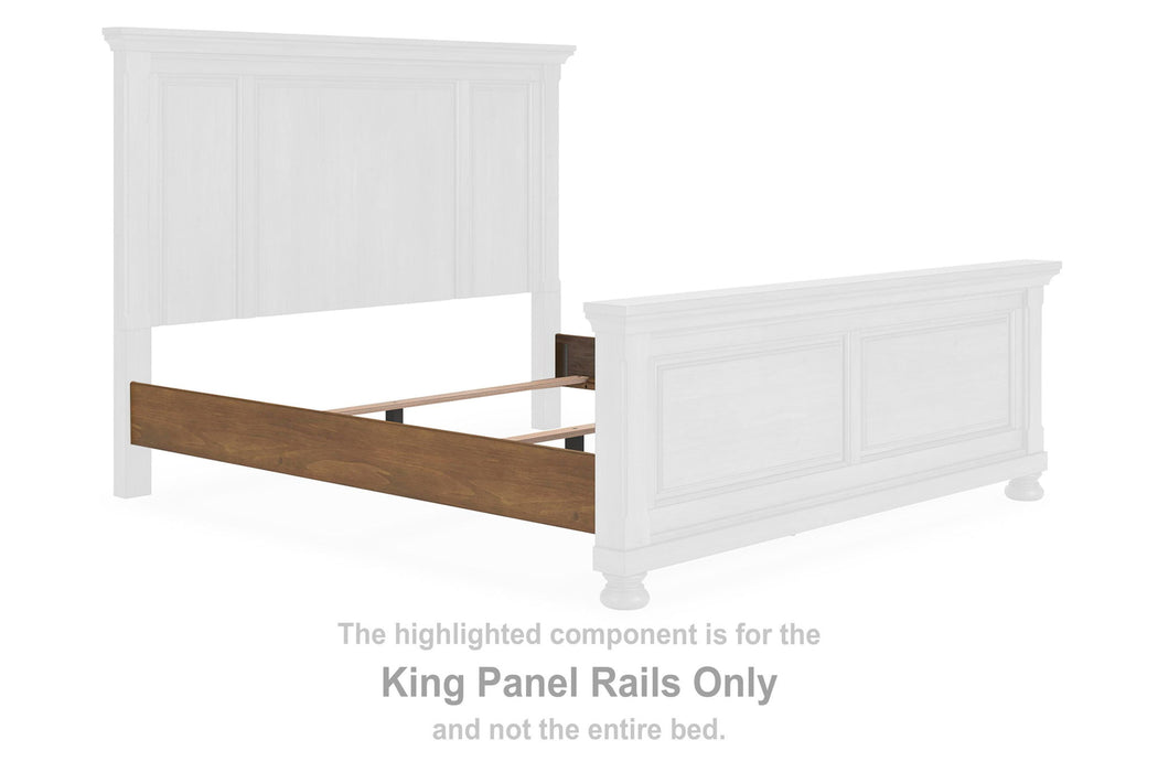 Feddinger - King Panel Rails - Medium Brown - Simple Home Plus