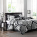 Vienna - 7 Piece Cotton Printed Comforter Set - Black - Simple Home Plus