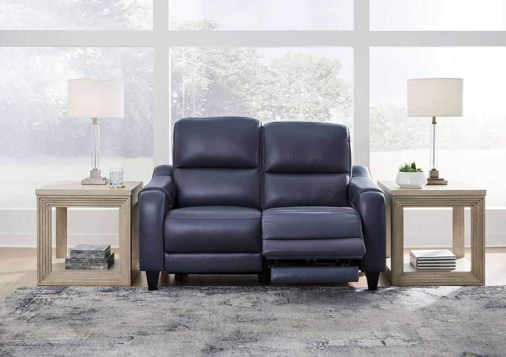 Mercomatic - Power Reclining Loveseat With Adj Headrest - Simple Home Plus