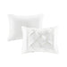 Laurel - King Pieced Pleated 7 Piece Tufted Comforter Set - White - Simple Home Plus
