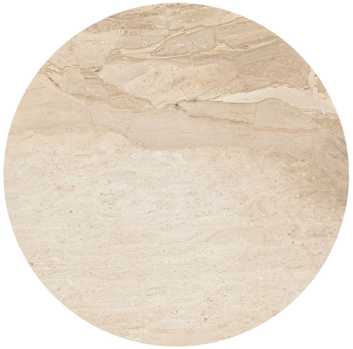 Liona - 42" Marble And Mango Wood Dining Table - Simple Home Plus