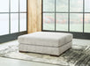 Regent Park - Pewter - Oversized Accent Ottoman - Simple Home Plus