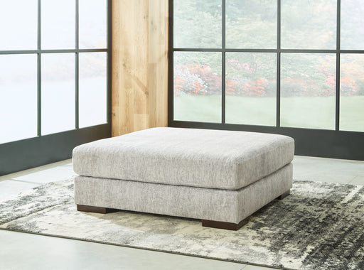 Regent Park - Pewter - Oversized Accent Ottoman - Simple Home Plus