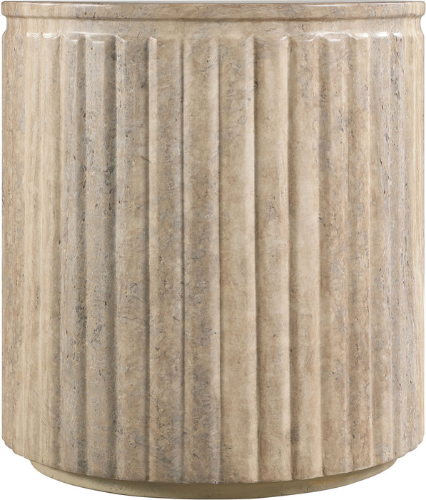 Catania - Concrete Indoor/Outdoor End Table - Travertine - Simple Home Plus