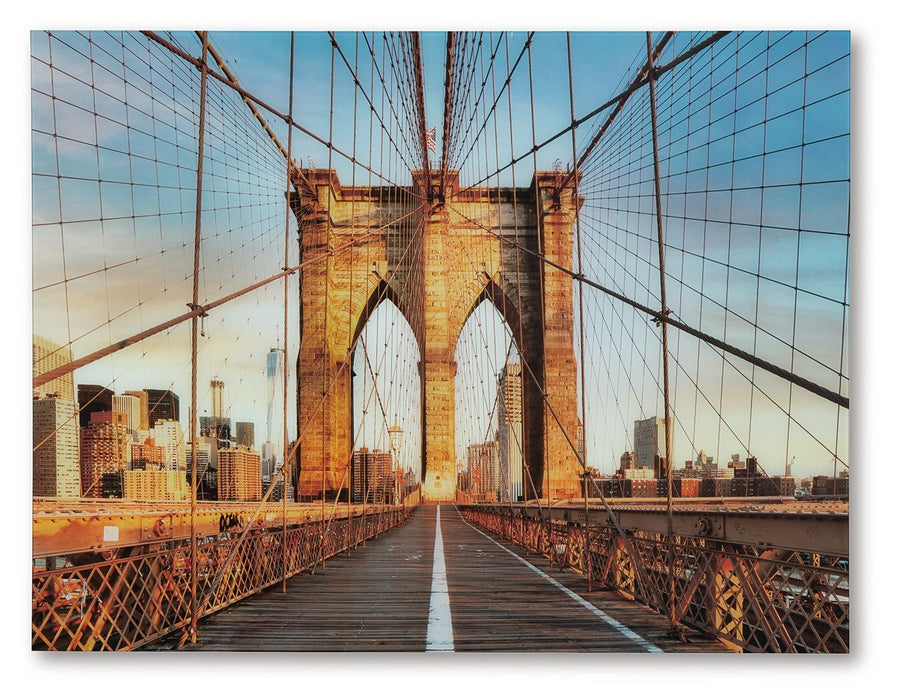 Shayward - Blue / Amber - Wall Art - Simple Home Plus