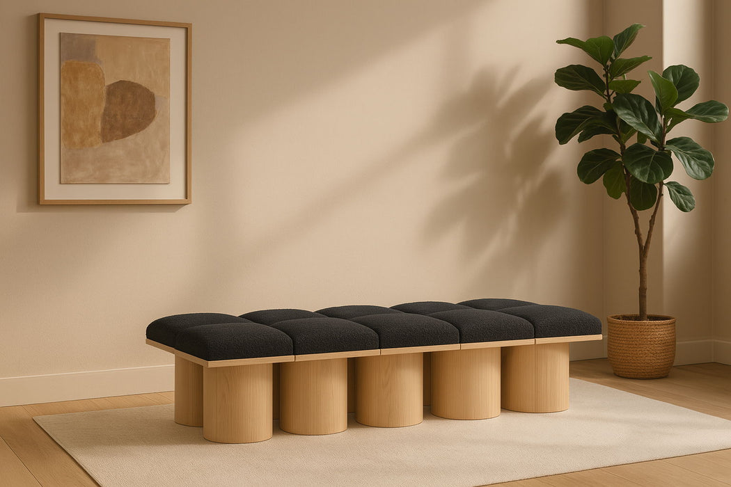 Pavilion - 10 Piece Modular Bench With Natural Base - Simple Home Plus