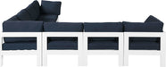Nizuc - Outdoor Patio 7 Piece Modular Sectional With White Frame - Simple Home Plus