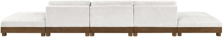 Turin - Chenille Fabric Upholstered Modular Sectional - Cream - Simple Home Plus