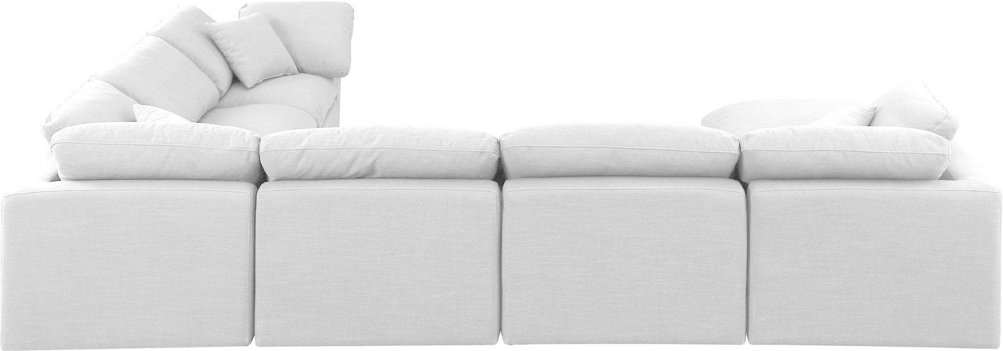 Indulge - Linen 7 Piece Modular Sectional - White - Simple Home Plus