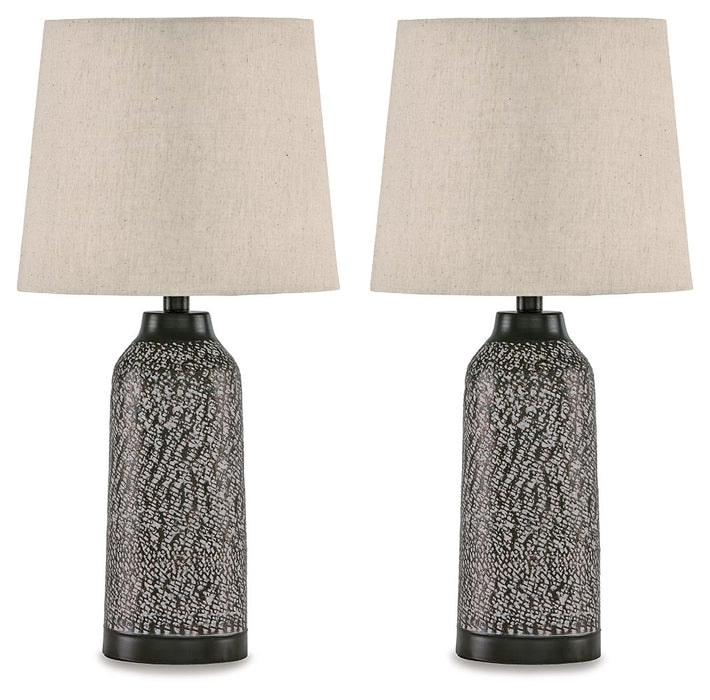 Lanson - Antique Bronze Finish - Metal Table Lamp (Set of 2) - Simple Home Plus