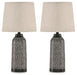Lanson - Antique Bronze Finish - Metal Table Lamp (Set of 2) - Simple Home Plus