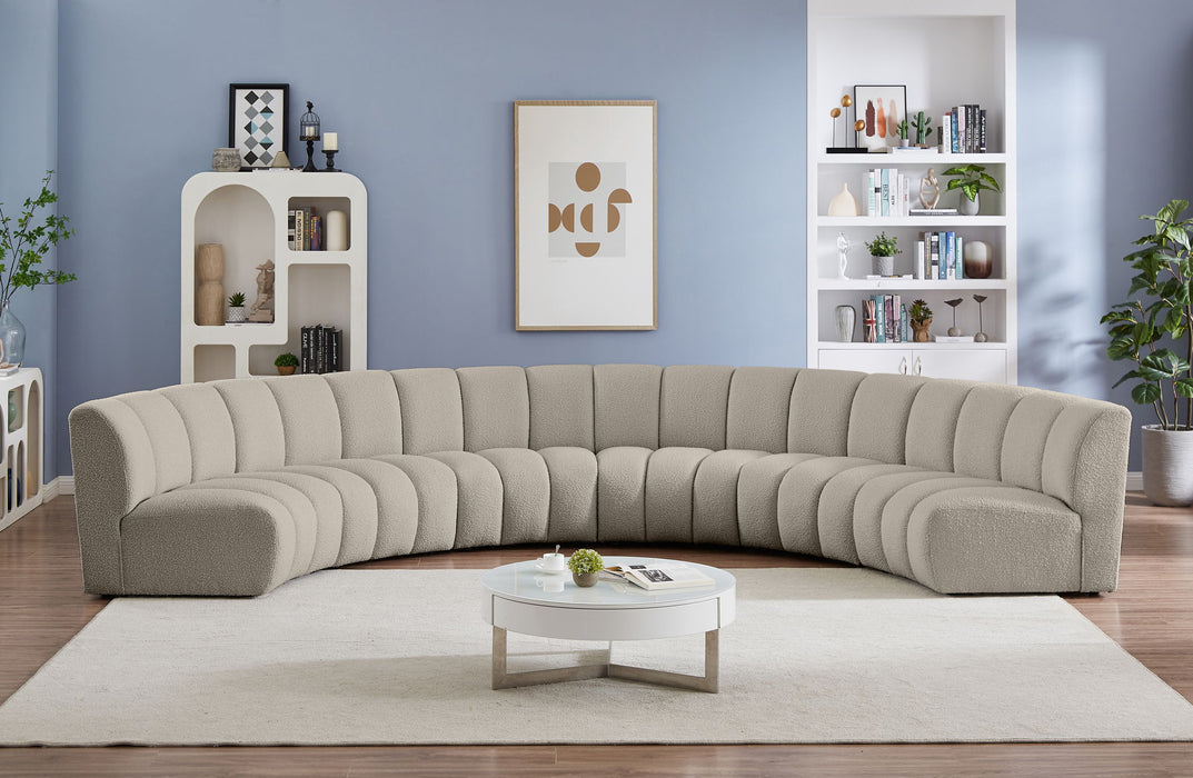 Infinity - 6 Piece Boucle Modular Sectional - Simple Home Plus