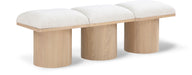Pavilion - 3 Piece Modular Bench With Natural Base - Simple Home Plus