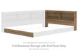 Deanlow - Full Bookcase Storage with End Panel - Honey - Simple Home Plus